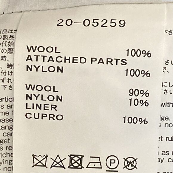 Sacai Draped Back Double Breast Coat Womens Medium Navy Black Military Knit Wool - Picture 8 of 12